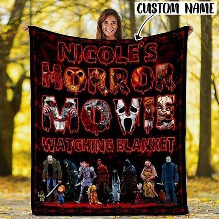 This Is My Horror Movie Blanket Halloween Gift For Family