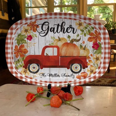 Personalized Thanksgiving Holiday Platter
