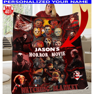 This Is My Horror Movie Blanket Halloween Gift For Family