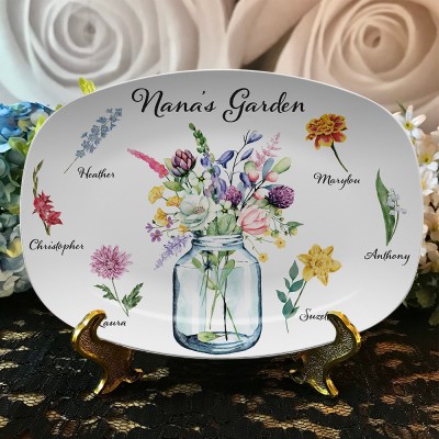 Personalized Family Platter With Grandkids Names