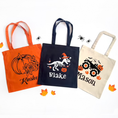 Personalized Halloween Trick or Treat Candy Bags
