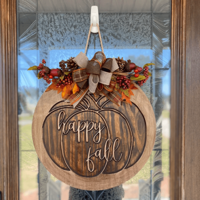 Happy Fall Wooden Sign Fall Decor