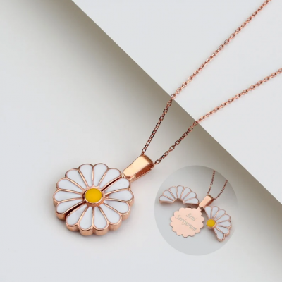 Personalized Daisy Name Necklace Gift For Her