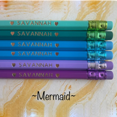 Set of 3 Personalized Custom Pencils Back to School Gift