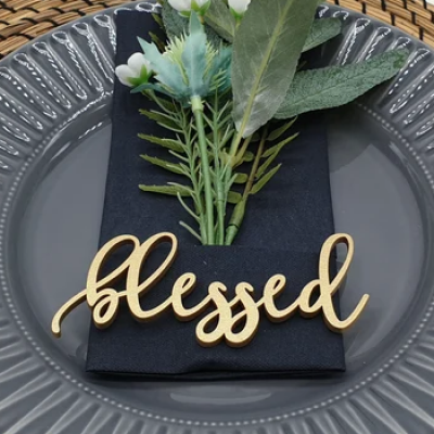 Fall Thanksgiving Wooden Place Cards For Table Decor