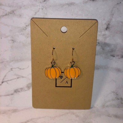 Halloween Thanksgiving Pumpkin Earrings
