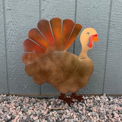 Metal Thanksgiving turkey