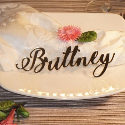 Personalized Name Wedding Decor Wooden Place Cards For Table Decor