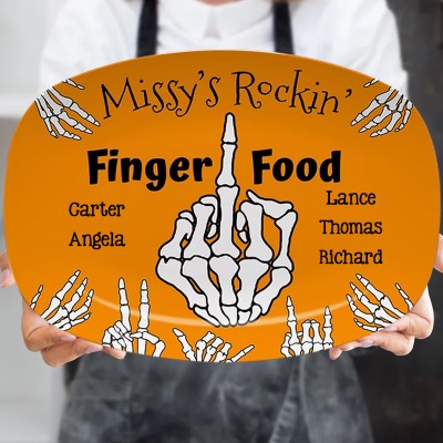 Personalized Thanksgiving Fun Snacks Platter
