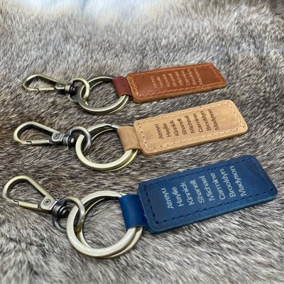 Personalized 1-10 Engraving Names with Key Chain Gift For Father's Day