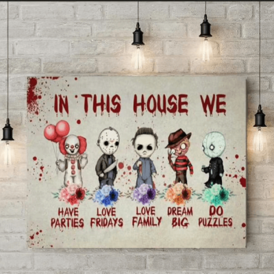 Personalized ghost room wall decoration as a Halloween gift