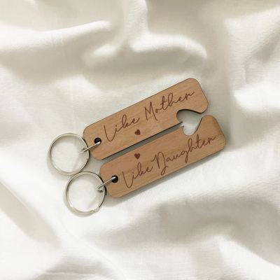 Pair of Keyrings for Mother and Daughter