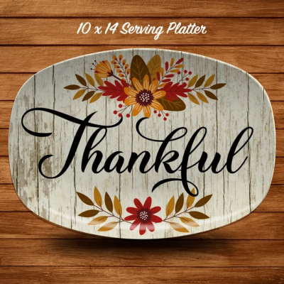 Personalized Thanksgiving Turkey Platter
