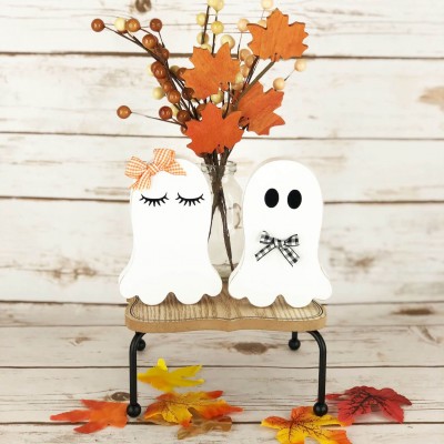 Handmade set of 2  Halloween Ghosts For Home Decor