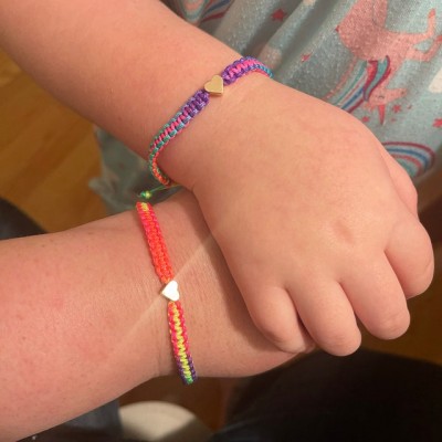 First Day of Eighth Grade School Bracelet Matching Bracelets Heart Bracelets