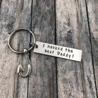 Personalized 1-13 Engraving Names with Key Chain Gift For Father's Day