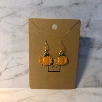 Halloween Thanksgiving Pumpkin Earrings