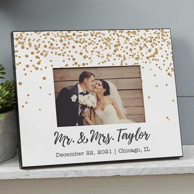 Sparkling Love Personalized Wedding Picture Frame